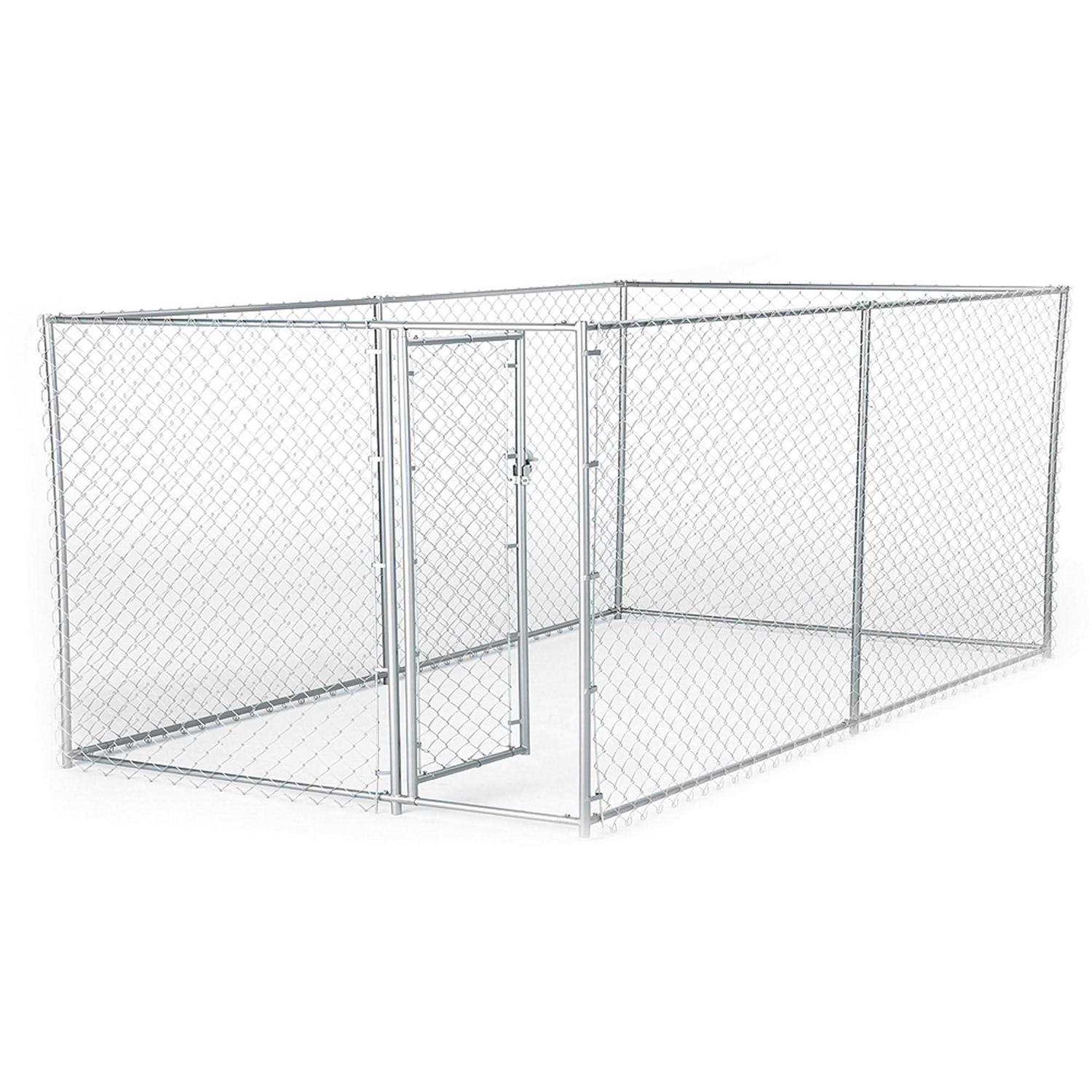 Lucky Dog Galvanized Chain Link Kennel - Pet Supplies online store