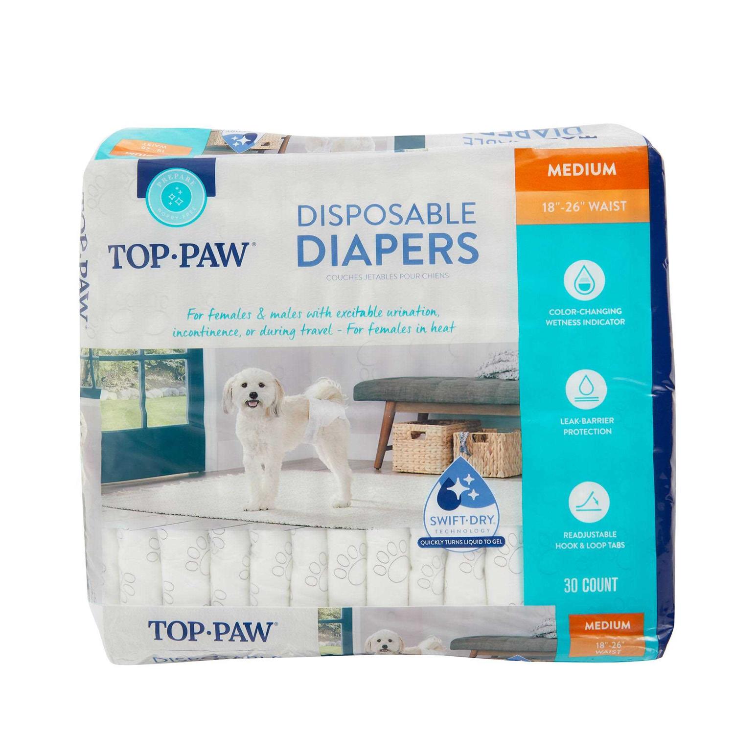 Top Paw Disposable Dog Diapers - Pet Supplies online store
