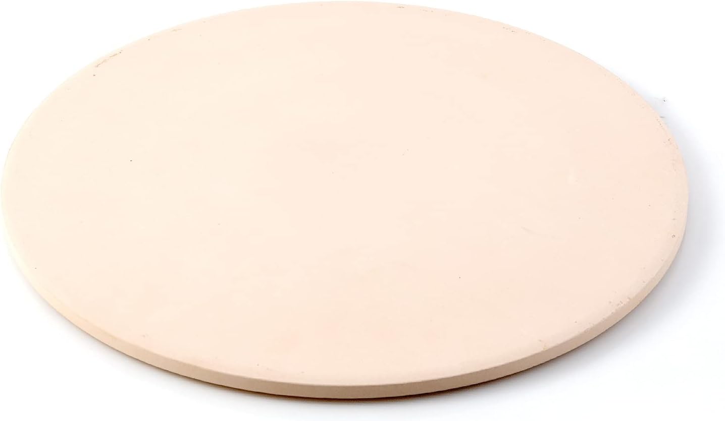 Nuwave Heavy-Duty Cordierite Pizza & Baking Stone, Heat Resistant up to 1472°F, Great for Indoor Electric Ovens, Outdoor Gas, Wood Fire Grills, BBQ Grilling, & NuWave Bravo XL, Fits Most Frozen Pizzas