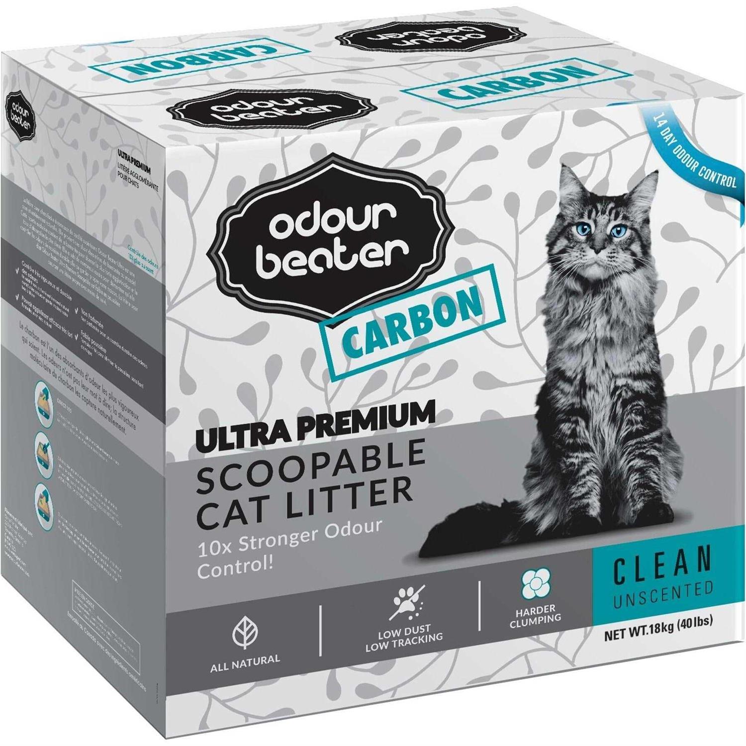 Odour Beater Carbon Unscented Cat Litter - Pet Supplies online store