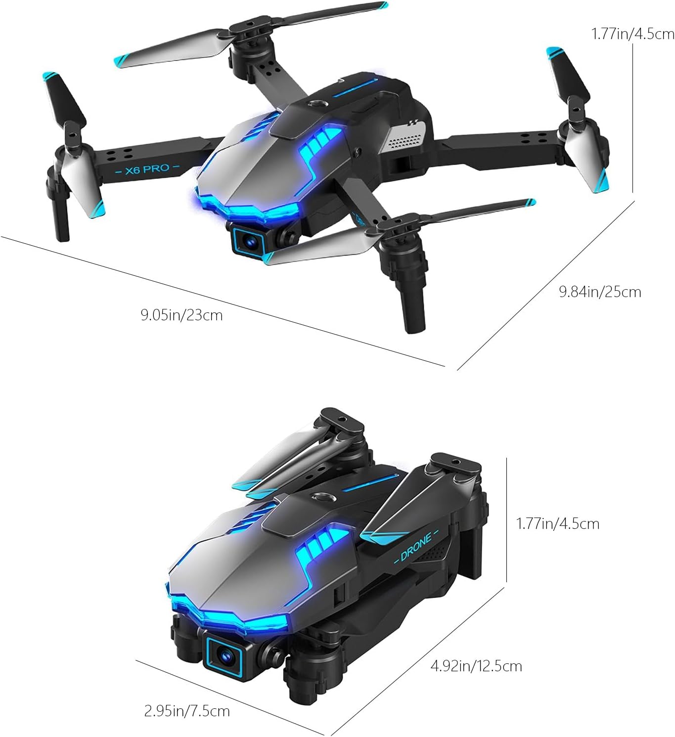 Drones for Kids 1080p HD Fpv Drones with Camera for Adults Mini Drone with Optical Fl-ow Localization, Altitude Hold Headless Mode, 3 Speed Gears, Drones for Kids 8-12 Rc Quadcopter Plane