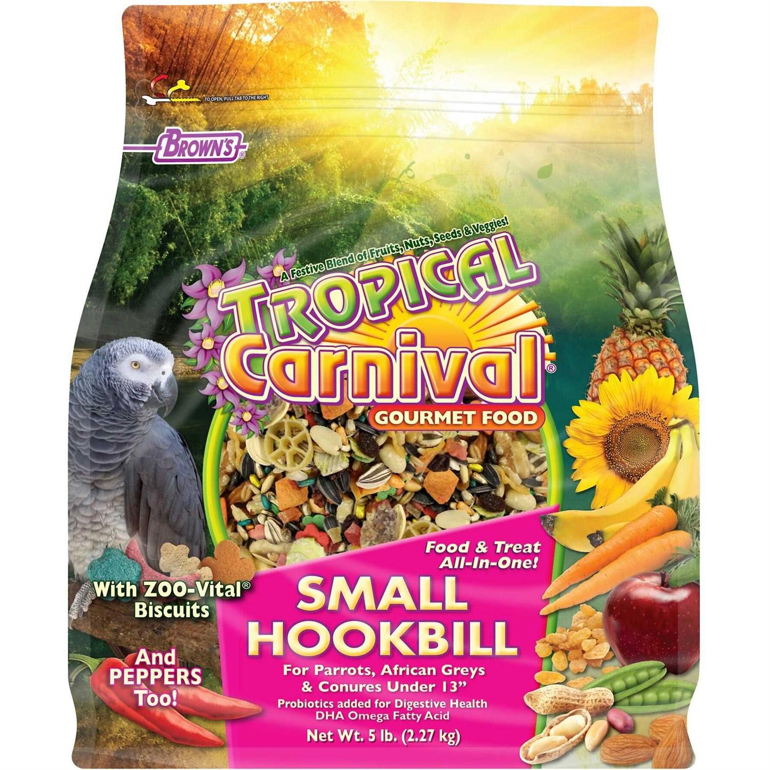 Brown's Tropical Carnival Small Hookbill Gourmet Bird Food - Pet Supplies online store