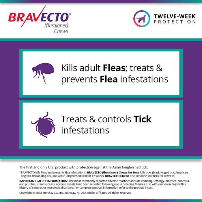 Bravecto Chews for Dogs 44-88 lbs - Pet Supplies online store