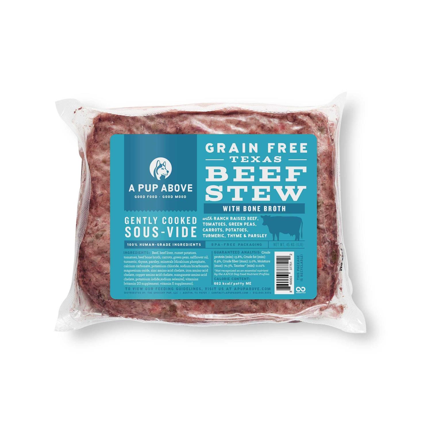 A Pup Above Texas Beef Stew Dog Food - Pet Supplies online store