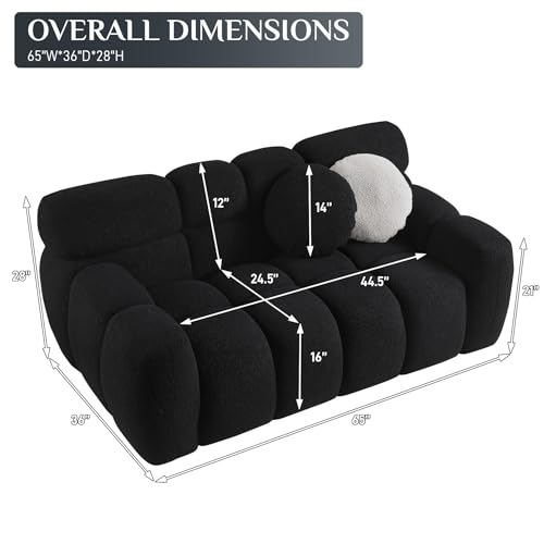 Boucle Cloud Couch for Living Room, 86