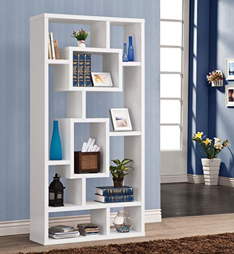 Coaster Home Furnishings Howie 10-Shelf Bookcase Cappuccino