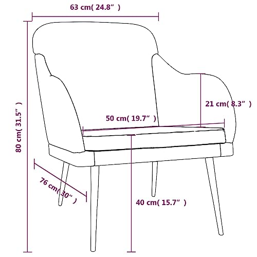 Armchair Dark Gray 24.8