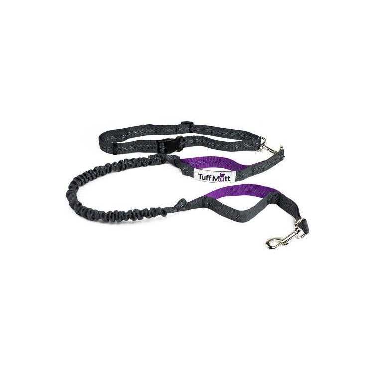 Tuff Mutt Hands Free Dog Leash for Running Walking Hiking Durable Dual-Handle Bungee Leash - Pet Supplies online store