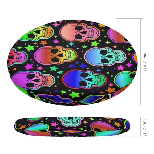 Round Seat Cushion, Thick Pillow Seat Chair Funny Cute Dinosaurs Pad Tatami Floor Cushion for Meditation Living Room Balcony Office Outdoor