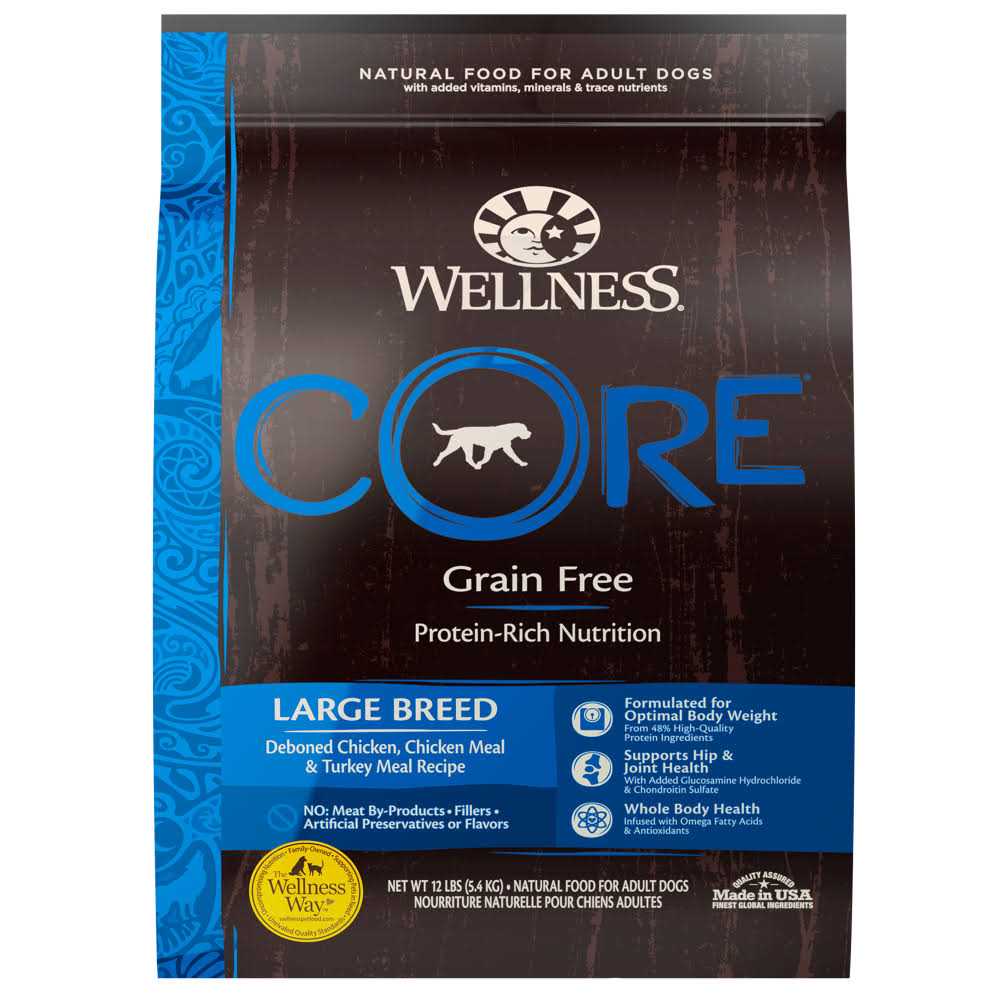 Wellness Core Natural Grain Free Large Breed Dry Dog Food - Pet Supplies online store