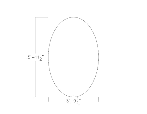 4 Person Oval Conference Table with Metal Trestle Base | 4X6 Meeting Table | Harmony Series | Blonde Sufside Ash