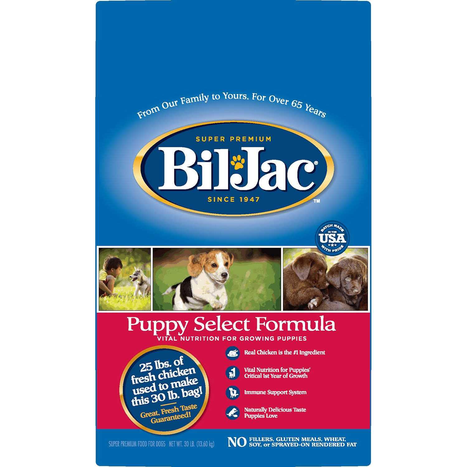 Bil-Jac Puppy Select Dog Dry Food - Pet Supplies online store