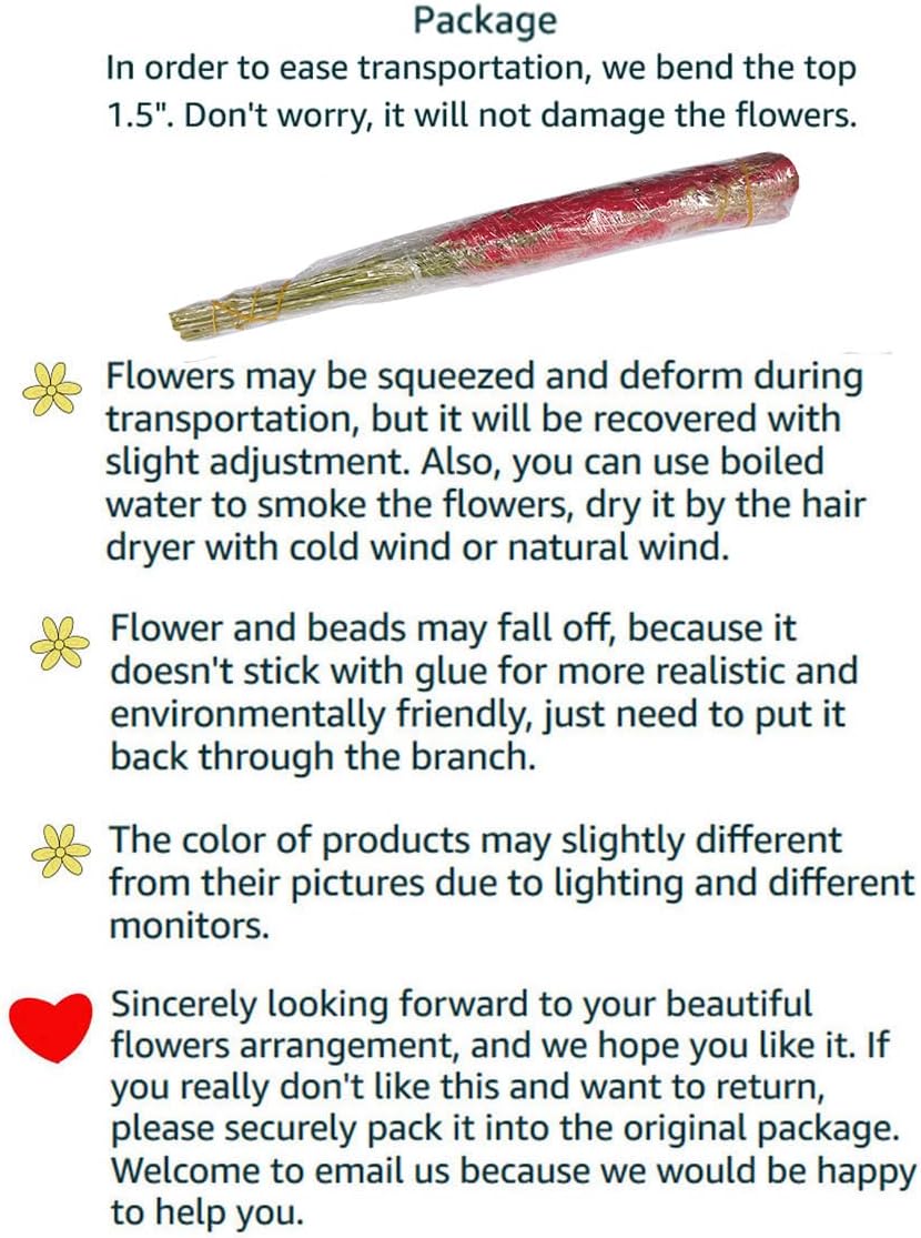 Artificial Flowers Orchids Silk Fake Flowers in Bulk, 10 Pcs (Each 20”), for Wedding Festive Party Home Office Decoration, Not Include Vase