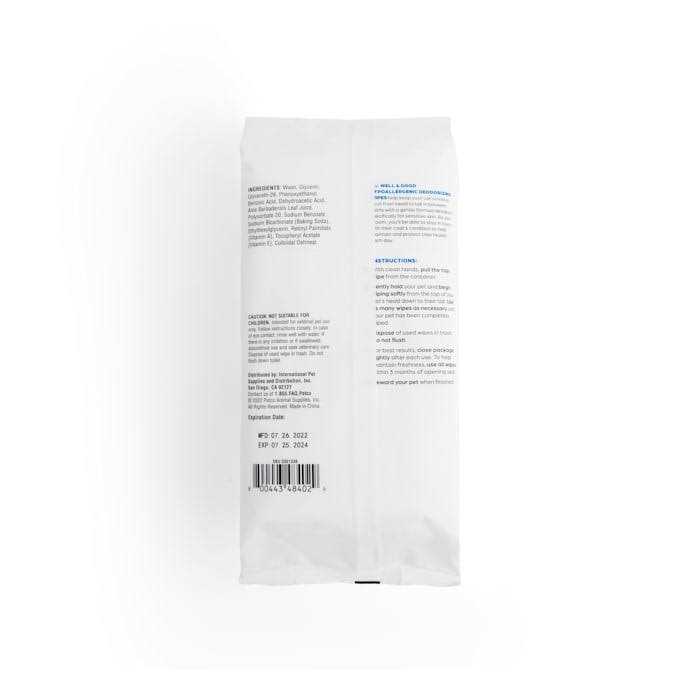 Well & Good Unscented Hypoallergenic Cat Wipes - Pet Supplies online store