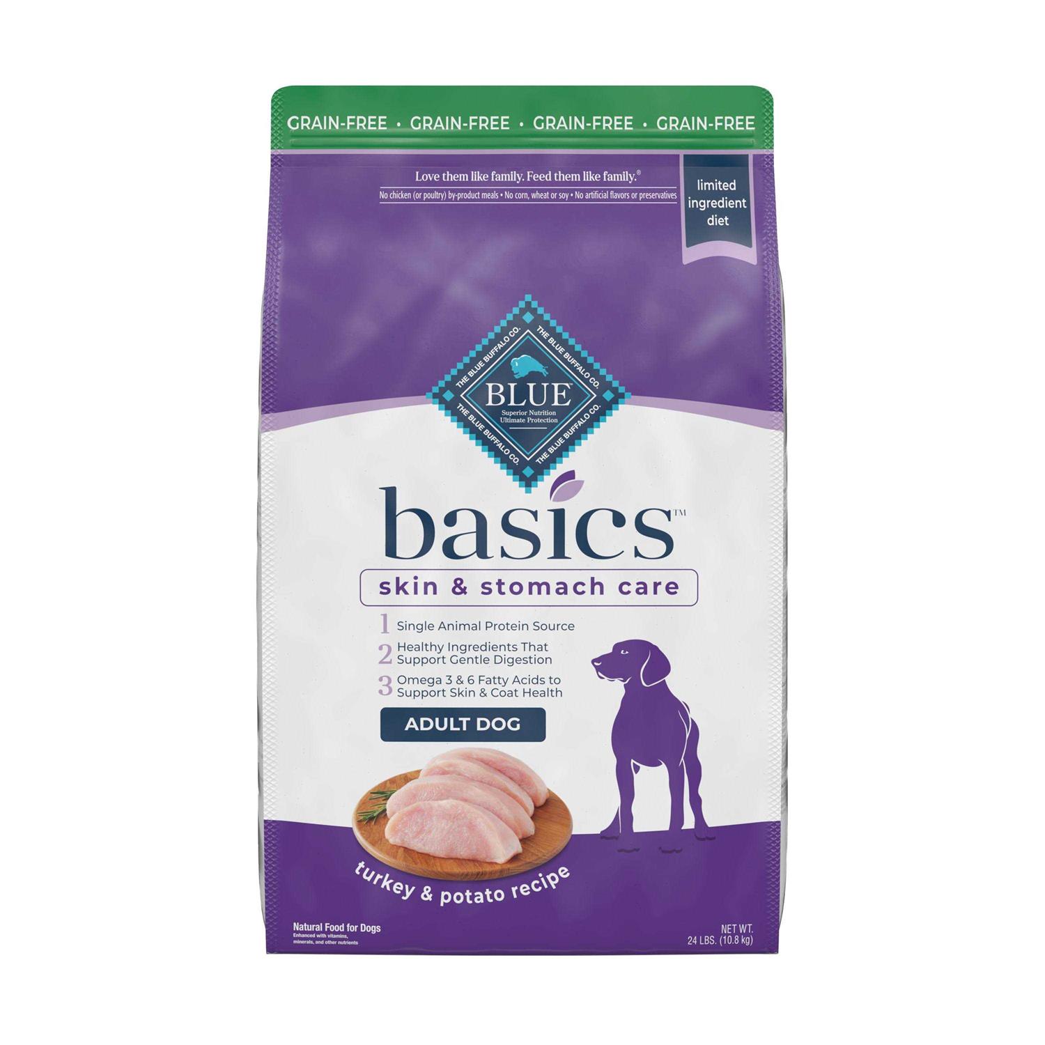Blue Buffalo Basics Adult Turkey Potato Dry Dog Food - Pet Supplies online store