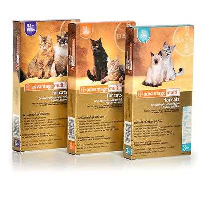 Advantage Multi Topical Solution for Cats, 9.1-18 lbs, 6 treatments, 80 mg Imidacloprid and 8 mg Moxidectin - Pet Supplies online store