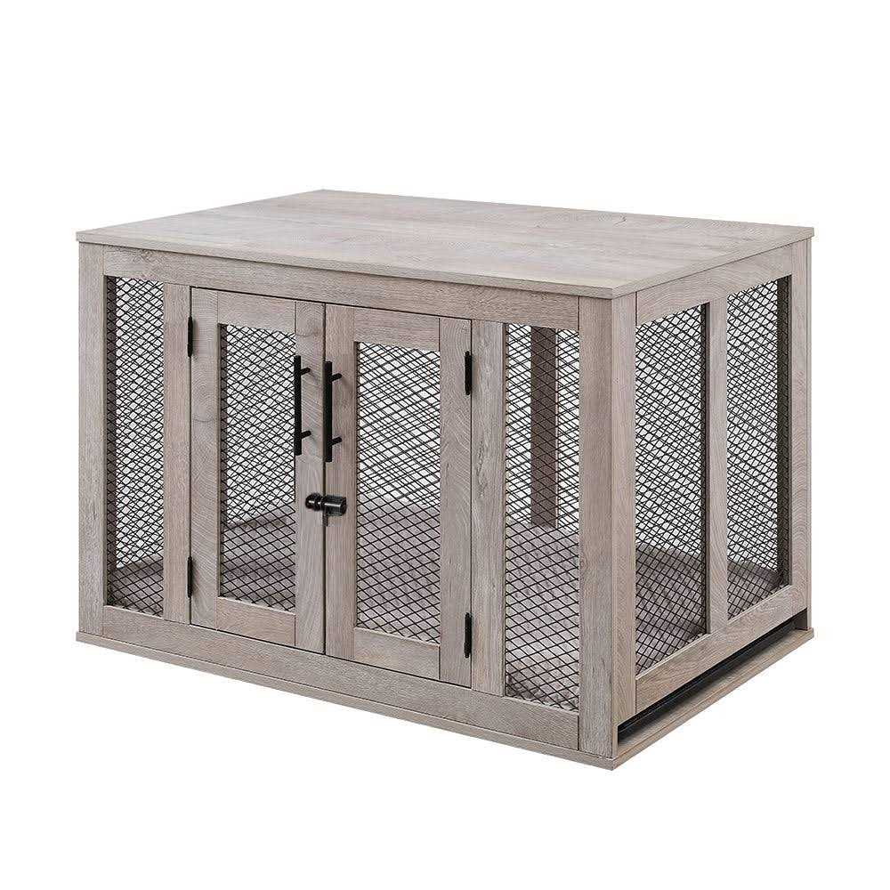 Unipaws Dog Crate with Cushion and Tray - Pet Supplies online store