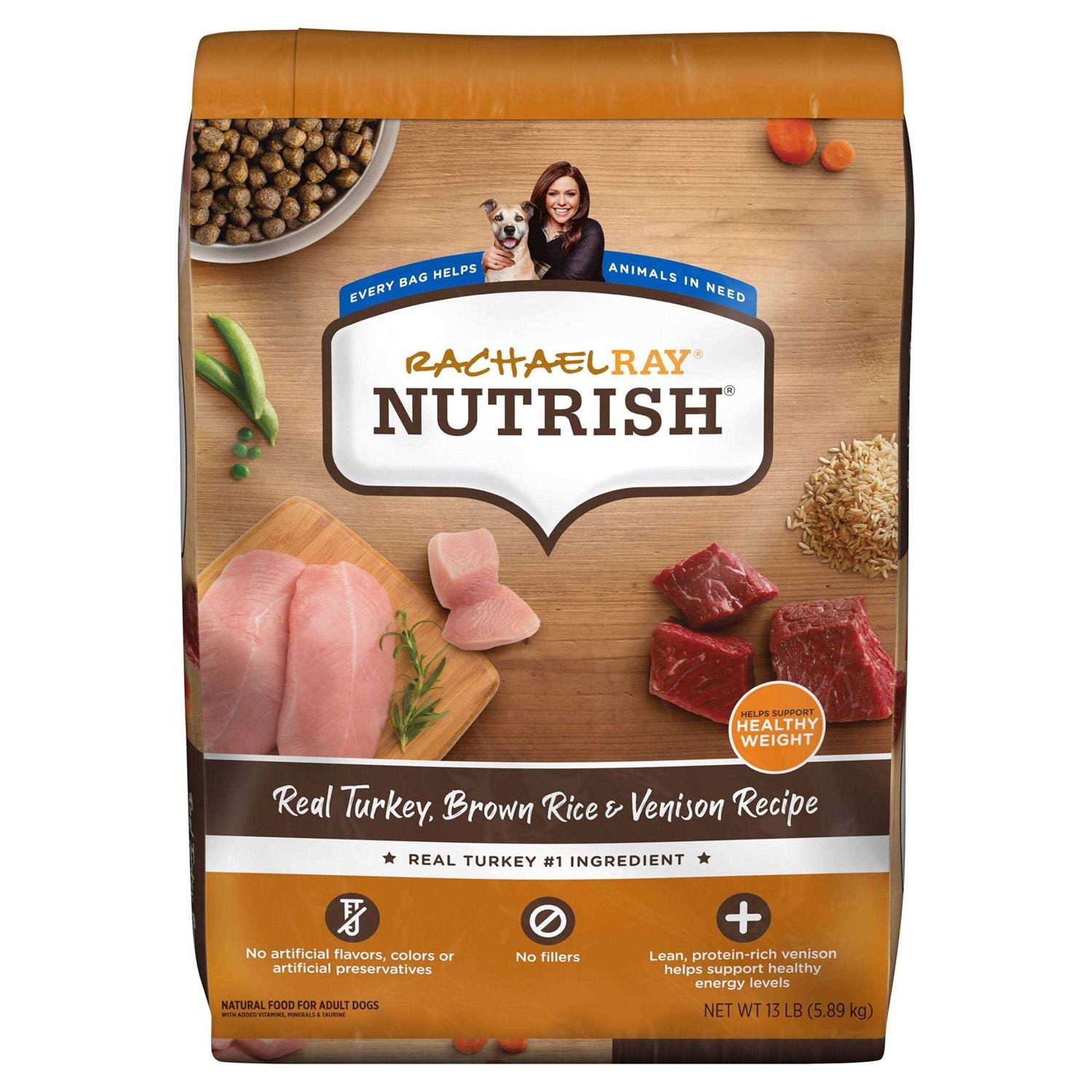Rachael Ray Nutrish Real Turkey Brown Rice & Venison Recipe Dry Dog Food - Pet Supplies online store
