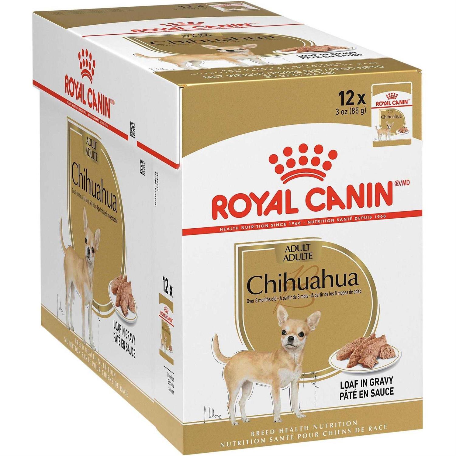 Royal Canin Breed Health Nutrition Chihuahua Adult Loaf in Sauce Dog Food - Pet Supplies online store
