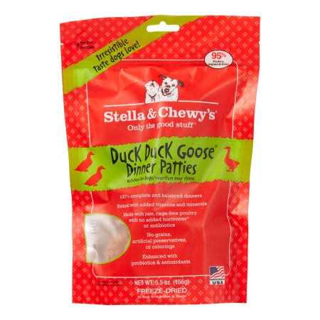 Stella & Chewy's Duck Duck Goose Dinner Patties Freeze-Dried Dog Food - Pet Supplies online store