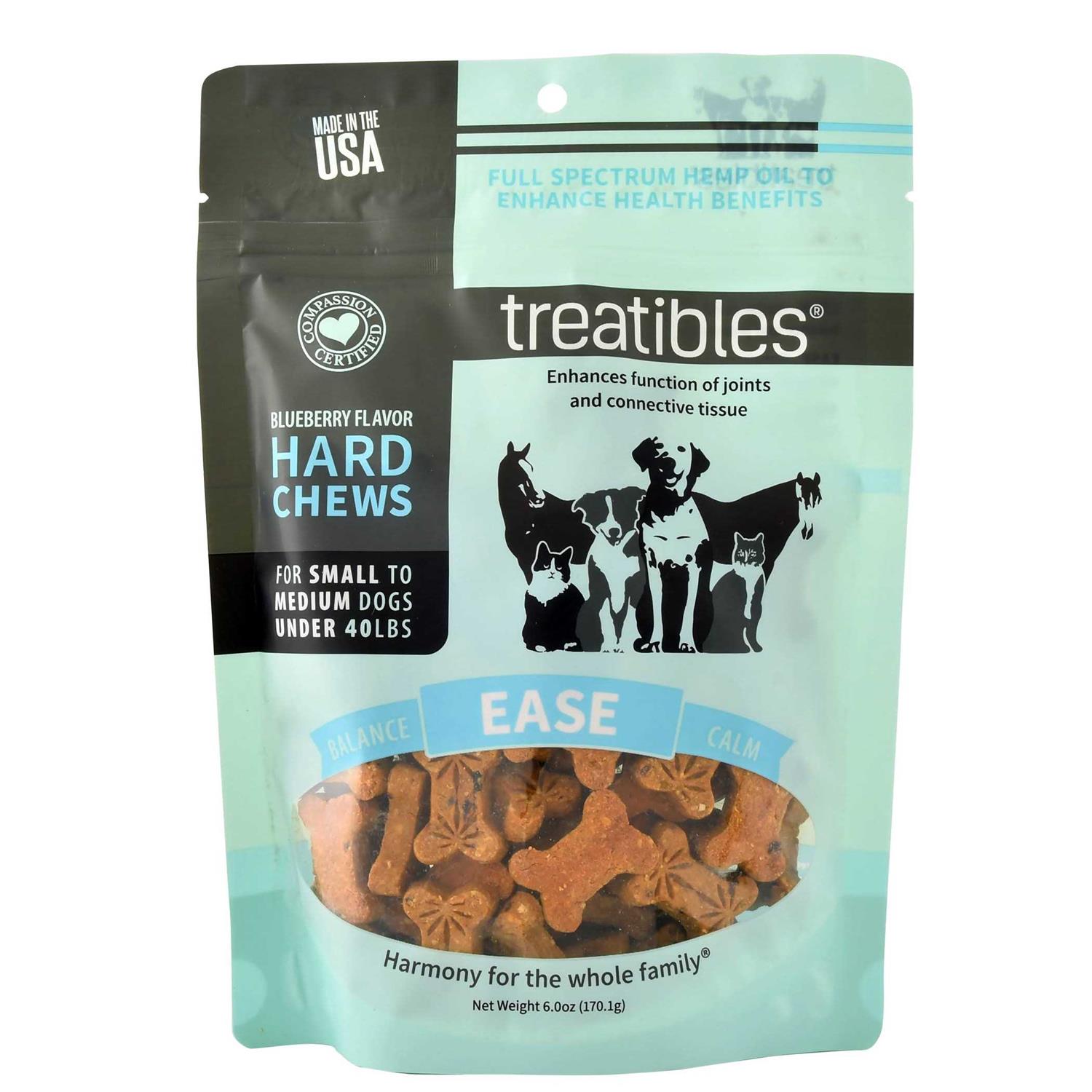Treatibles Grain Free Blueberry Chews 1mg Small - Pet Supplies online store