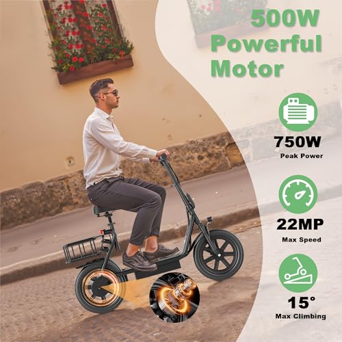 NAVIC Electric Scooter Adults,Max 19/22/27/49 Miles Ranges,Top Speed 19/22 mph,350/750W Peak Motor, Folding E-Scooter with Dual Braking Dual Suspension