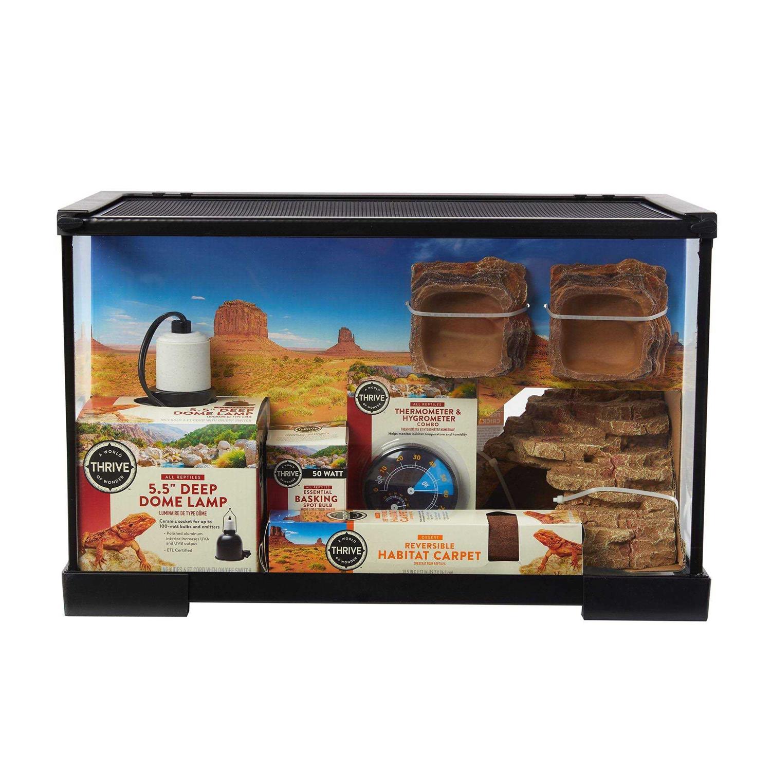 Thriveal Desert Reptile Starter Kit - Pet Supplies online store