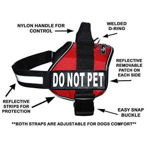 Doggie Stylz Dog Vest Harness Comes with 2 Reflective Removable Patches Please Measure Dog - Pet Supplies online store