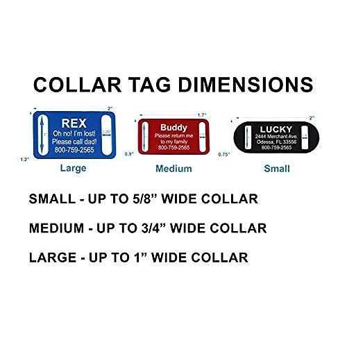 Slide-On Pet ID Tag Collar Tag - Pet Supplies online store