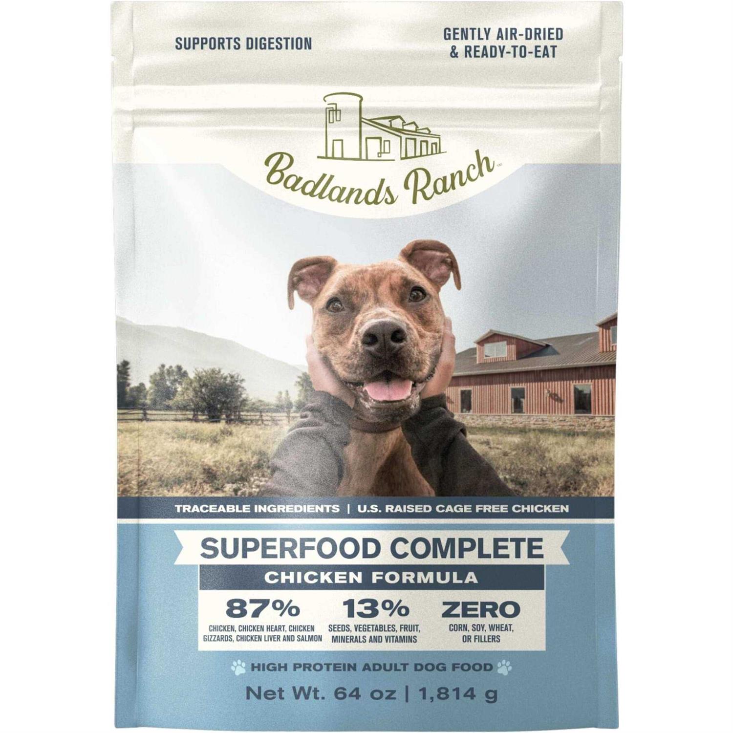 Badlands Ranch Superfood Complete Air Dried Chicken Recipe Dog Food - Pet Supplies online store