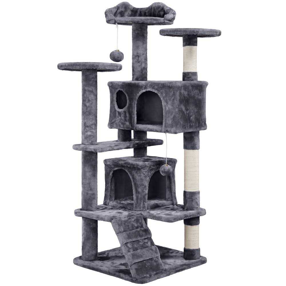 Yaheetech 54H Cat Tree with 2 Condos for Kittens Small Cats - Pet Supplies online store