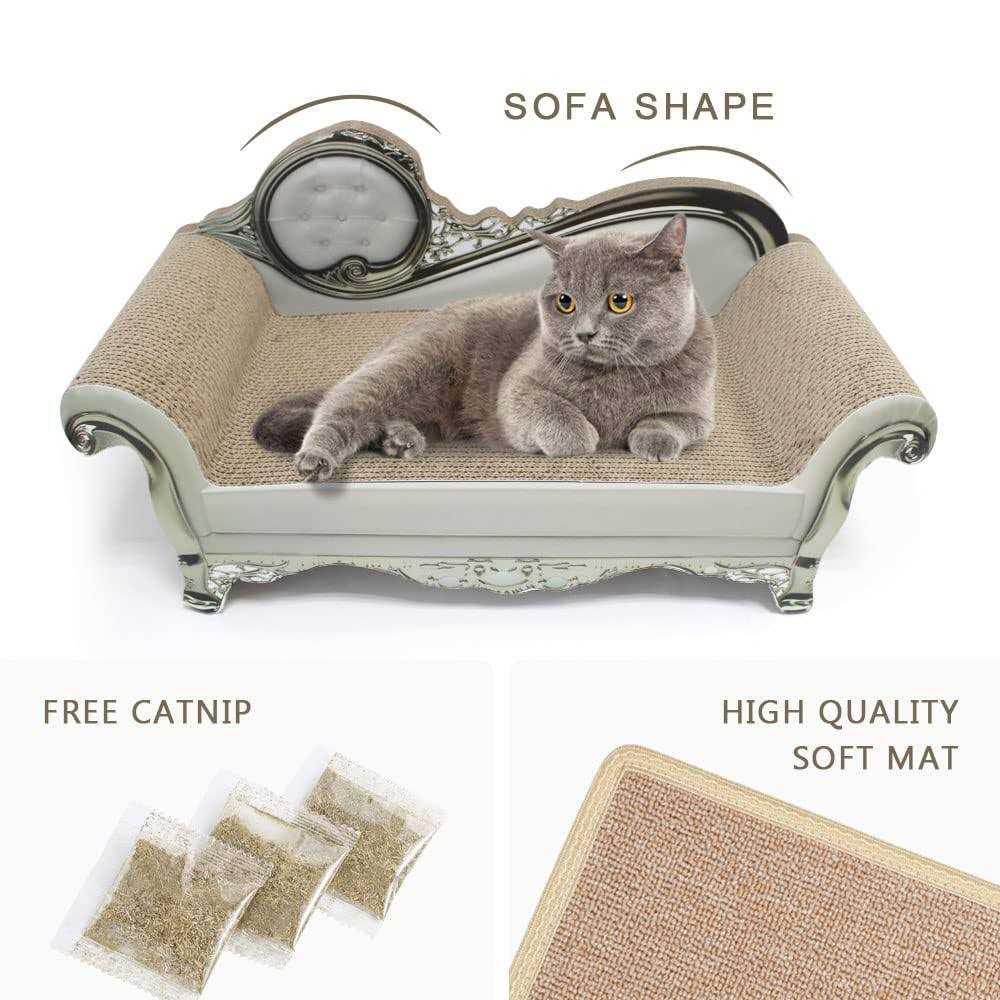 SONGWAY Cat Scratcher Sofa Bed Corrugated Cardboard Scratching Lounge Luxury Scratching Post Furniture Protecter with Textured - Pet Supplies online store