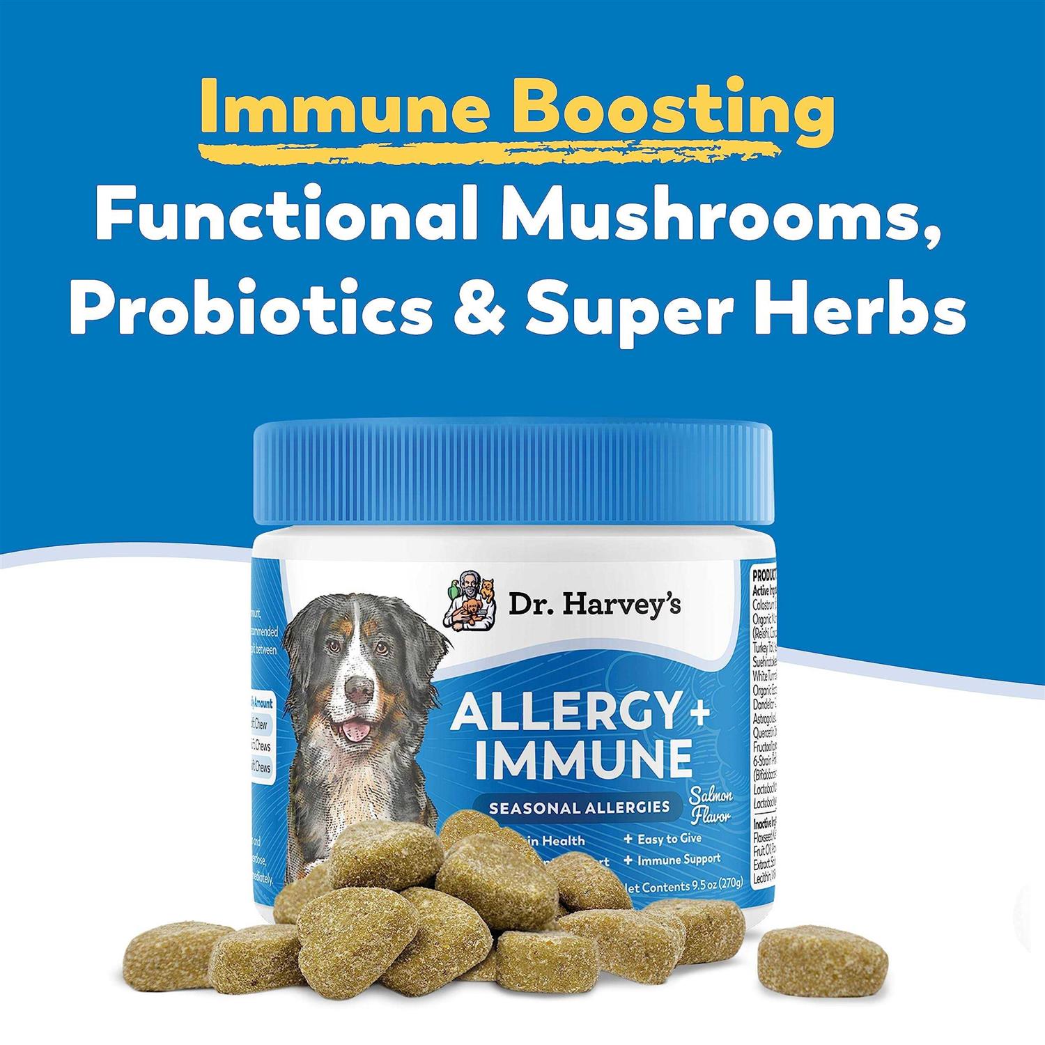 Dr. Harvey's Allergy + Immune Support Soft Chews for Dogs - Pet Supplies online store