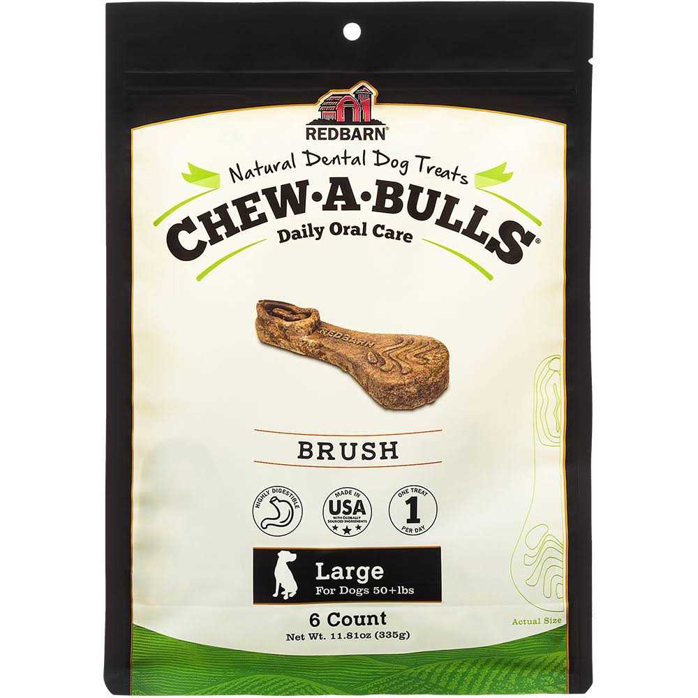 Redbarn Chew-A-Bulls Brush Dental Dog - Pet Supplies online store