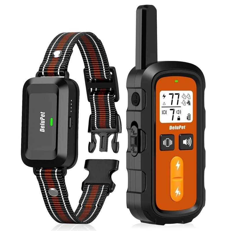 Delupet Dog Training Collar Dog Shock Collar with Remote 1600FT, Waterproof Collar, 3 Training Modes and 4 Channels - Pet Supplies online store