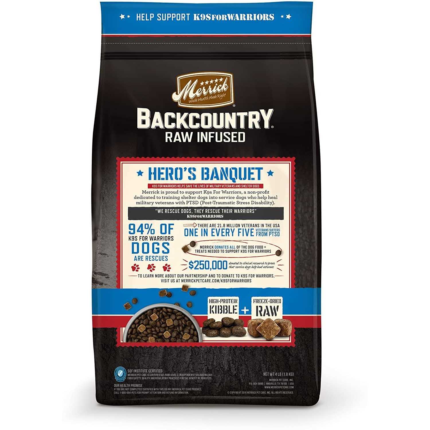 Merrick Backcountry Grain Free Hero's Banquet Dry Dog Food - Pet Supplies online store