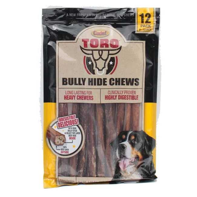 Cadet Toro Bully Hide Sticks All-Natural Dog Chews - Pet Supplies online store