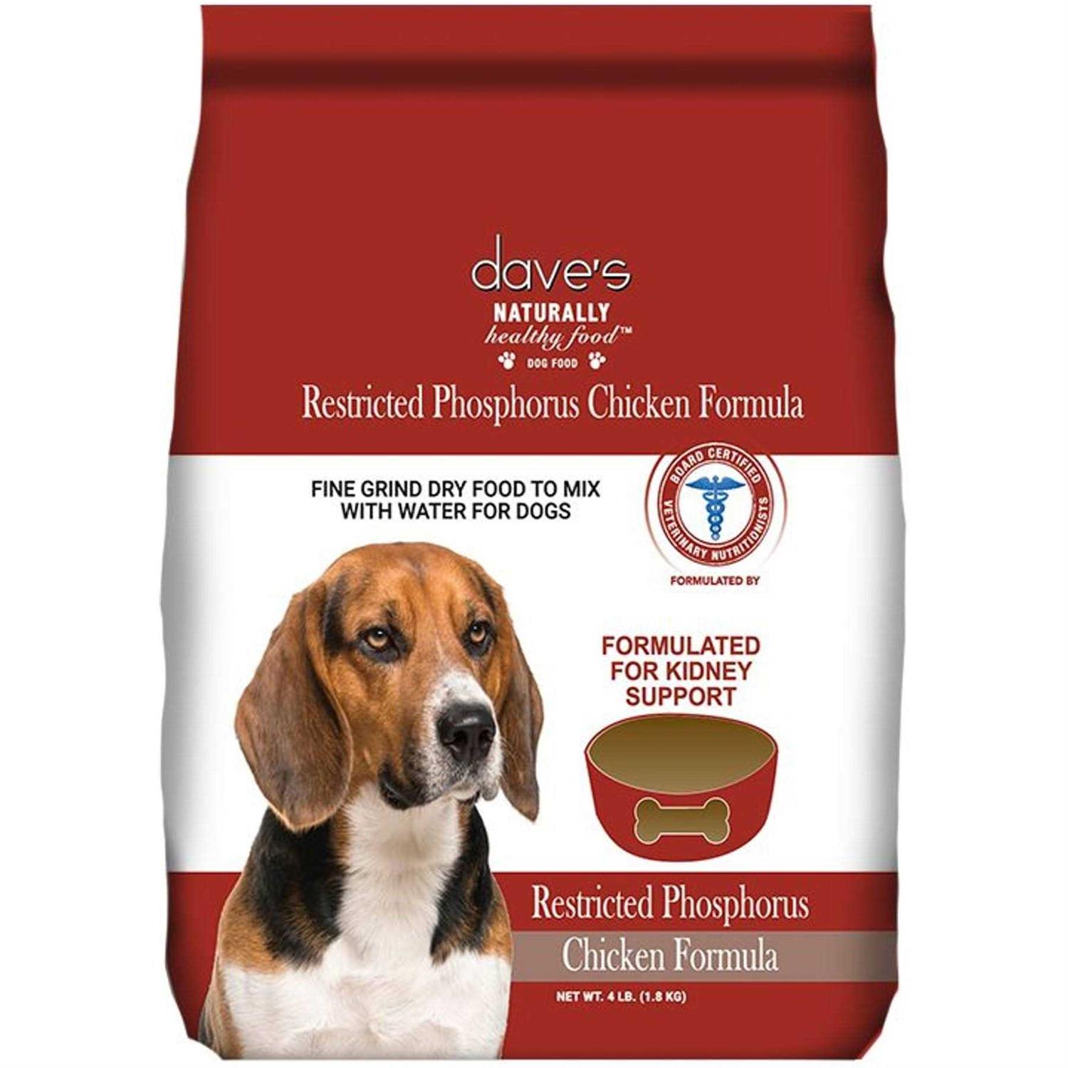 Dave's Pet Food Kidney Support with Renal Support Chicken Formula Crumble Non-Prescription Low Phosphorus Restricted Diet Dog Food - Pet Supplies online store