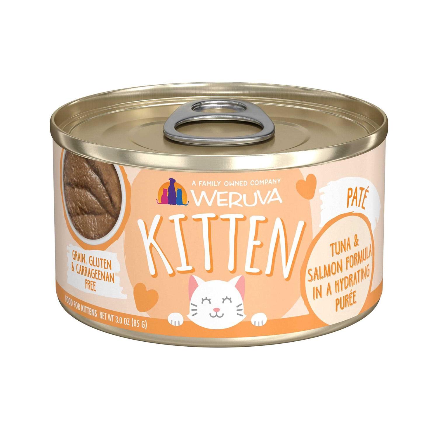 Weruva Kitten Tuna & Salmon Formula in a Hydrating Puree Cat Food - Pet Supplies online store