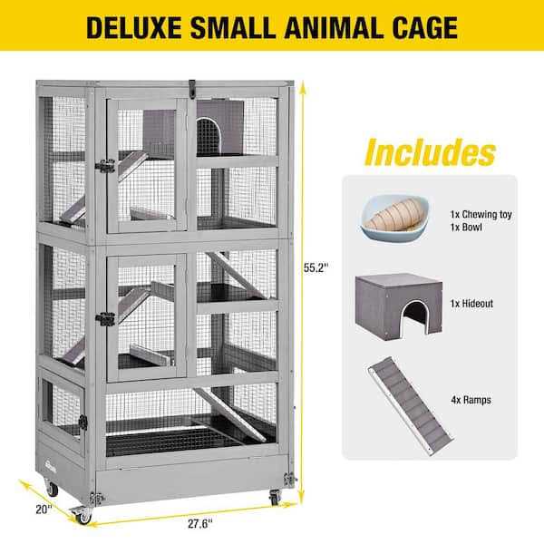 Aivituvin Wooden Ferret Cage AIR38-1 - Pet Supplies online store