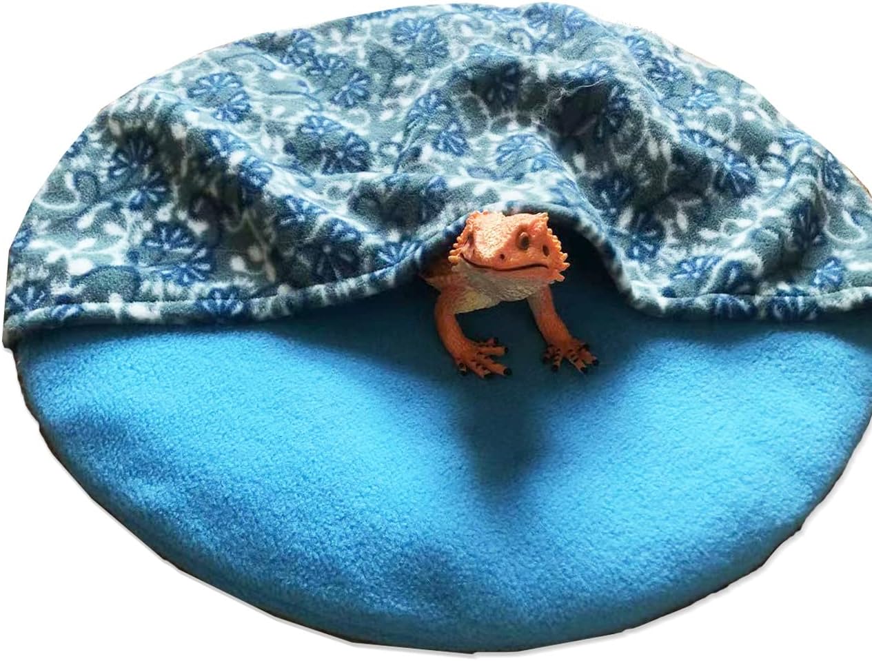 Yanmucy Bearded Dragon Bed 15 Inch Lizard Sleeping Bag Large Size Reptile Hide Habitat Bearded Dragon Accessories for Leopard Gecko Bearded Dragon Hamster Small Animals