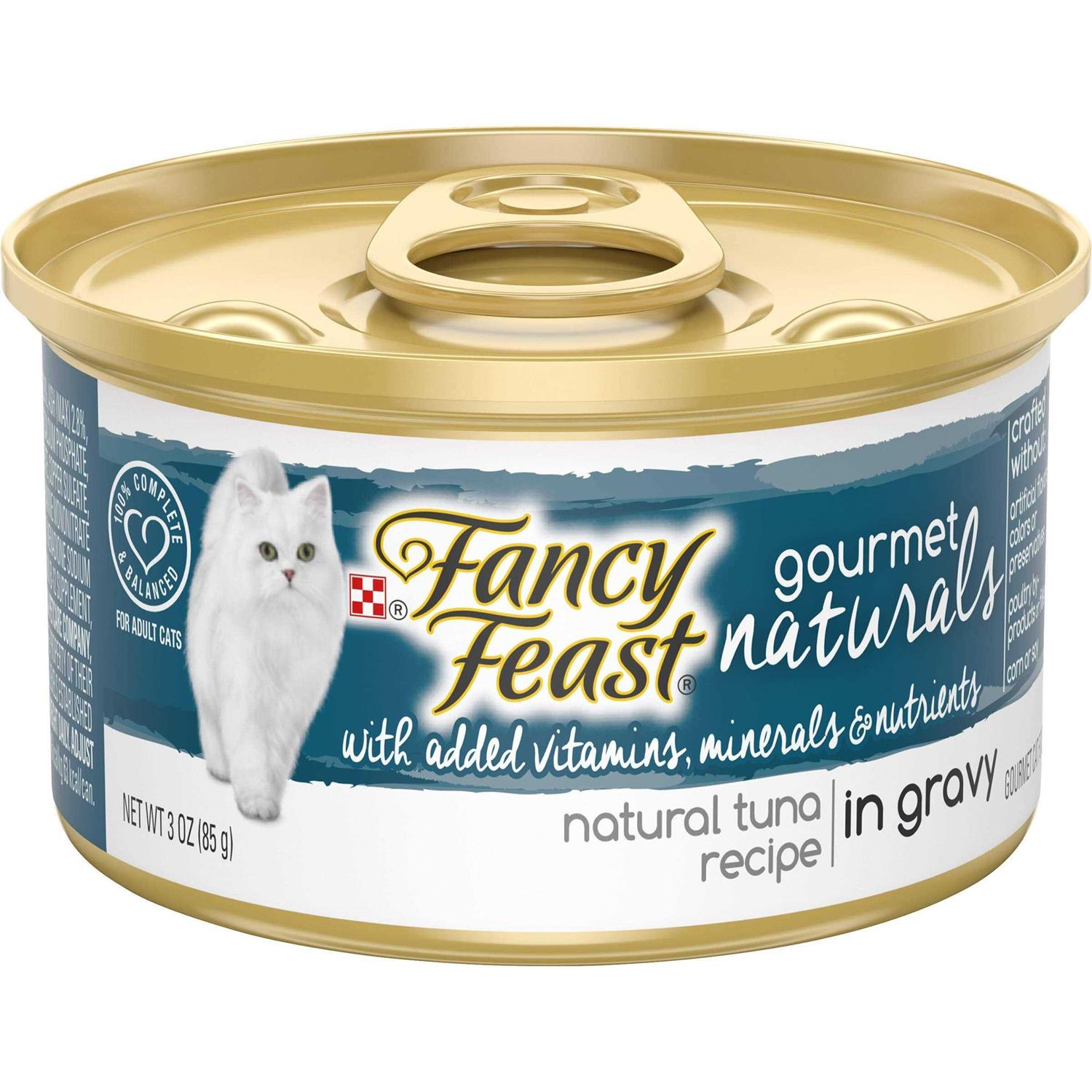 Fancy Feast Gourmet Naturals Tuna Recipe in Gravy Wet Cat Food - Pet Supplies online store