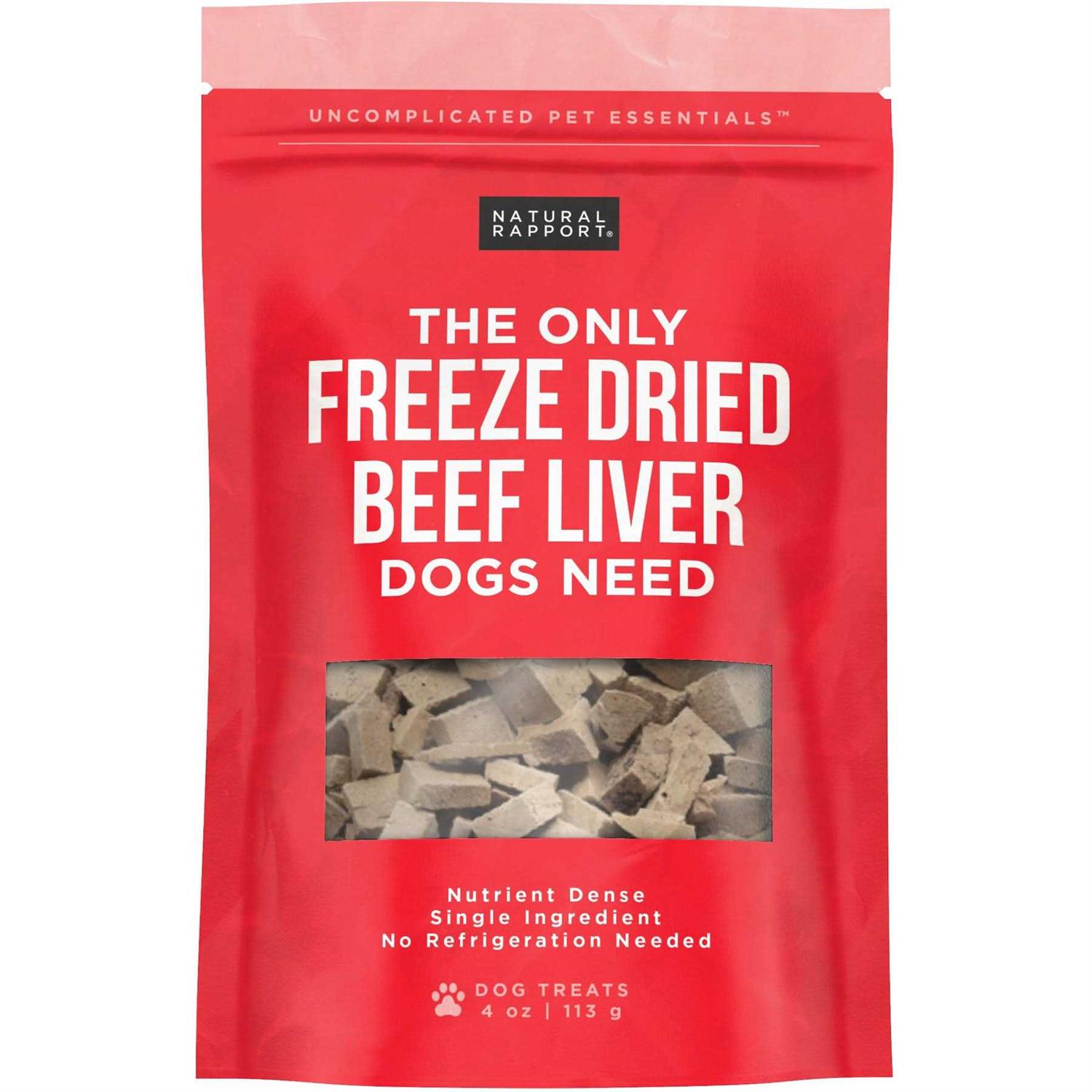 Natural Rapport The Only Freeze Dried Beef Liver Dogs Need - Pet Supplies online store