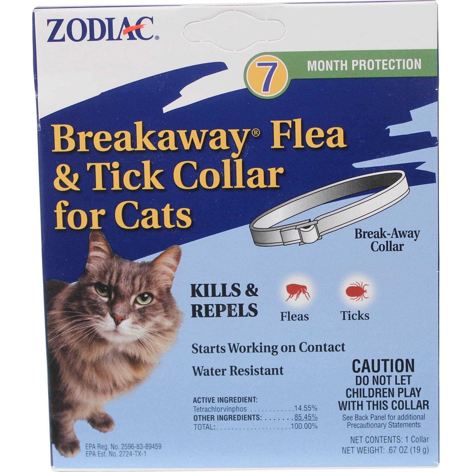 Zodiac Breakaway Flea Tick Collar for Cats - Pet Supplies online store