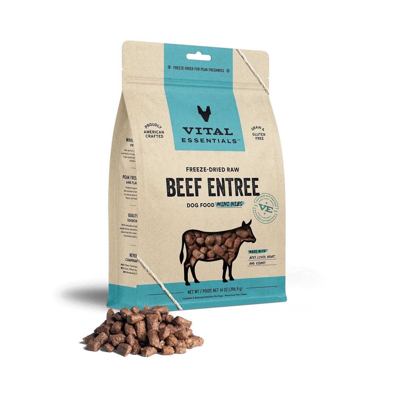 Vital Essentials Duck Entree Mini Nibs Freeze-Dried Raw Dog Food - Pet Supplies online store