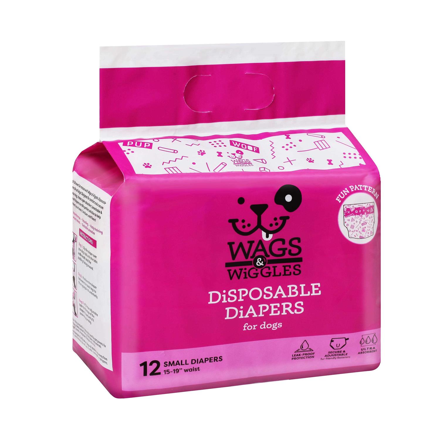 Wags & Wiggles Female Dog Diapers Doggie Diapers for Female Dogs - Pet Supplies online store