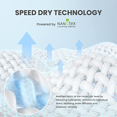 SLEEP ZONE® Nanotex® Super Soft Cooling Queen Bed Sheets Set 4 Piece - Easy Care Fitted Flat Sheet & Pillowcase Sets - Wrinkle Free, Fade Resistant, Deep Pocket 16