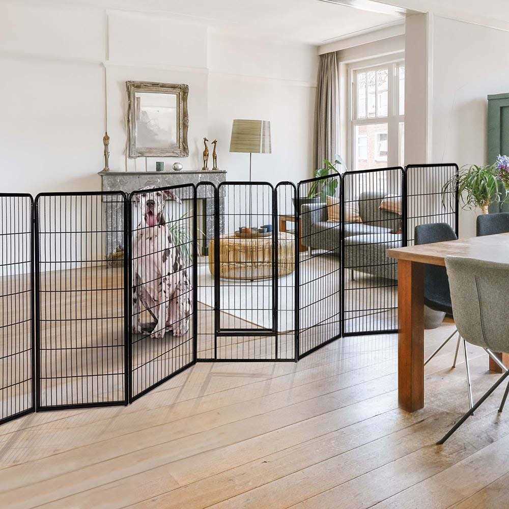 Yescom Pet Playpen Extra Large Dog Exercise Fence Panel Crate - Pet Supplies online store