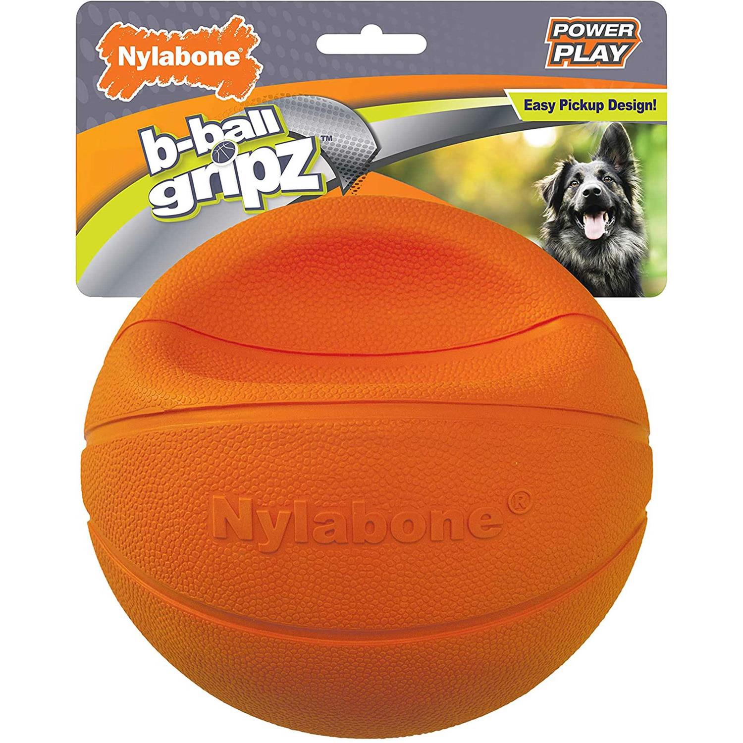 Nylabone Power Play Basketball B-Ball Gripz Dog Toy - Pet Supplies online store