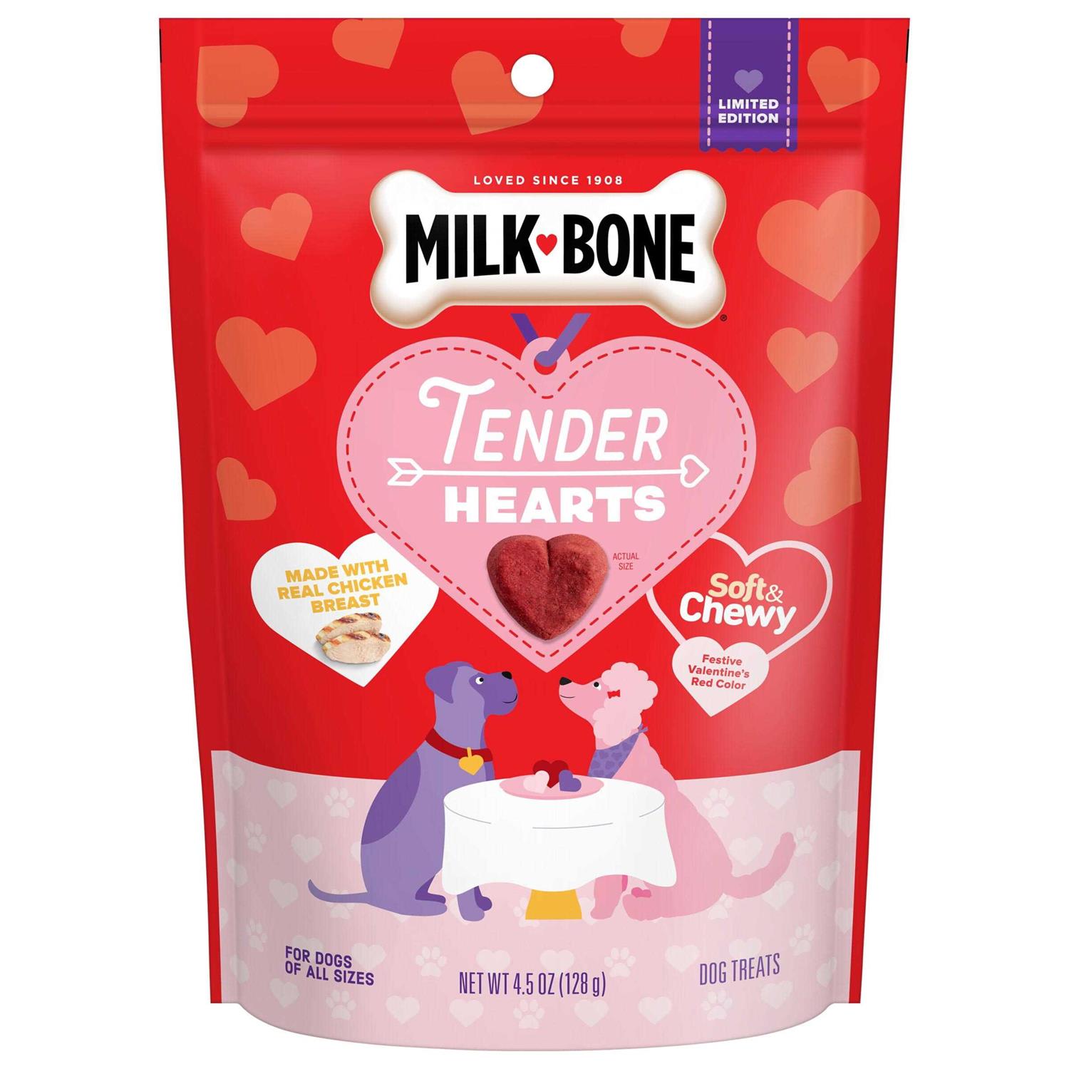 Milk-Bone Tender Hearts Soft & Chewy Dog Treats - Pet Supplies online store